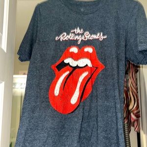 Rolling Stones T-shirt.